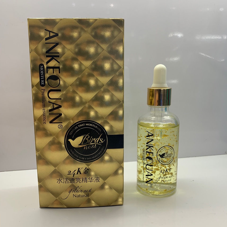 Ankoquan 24K gold water brightly bright essence soothes the dark bright skin color repair skin