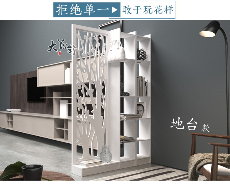 Vách ngăn kiểu châu Âu chạm trổ tủ hiên rỗng đơn giản hiện đại vách ngăn phòng khách trắng gấp màn hình hai mặt tiền sảnh - Màn hình / Cửa sổ vach ngan phong tho