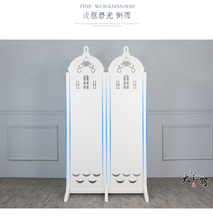 Màn hình hiện đại châu Âu phân vùng màn hình gấp phân vùng phòng khách thời trang phòng ngủ màn hình gấp di chuyển lâu đài màn hình hiên - Màn hình / Cửa sổ vách bình phong giá rẻ
