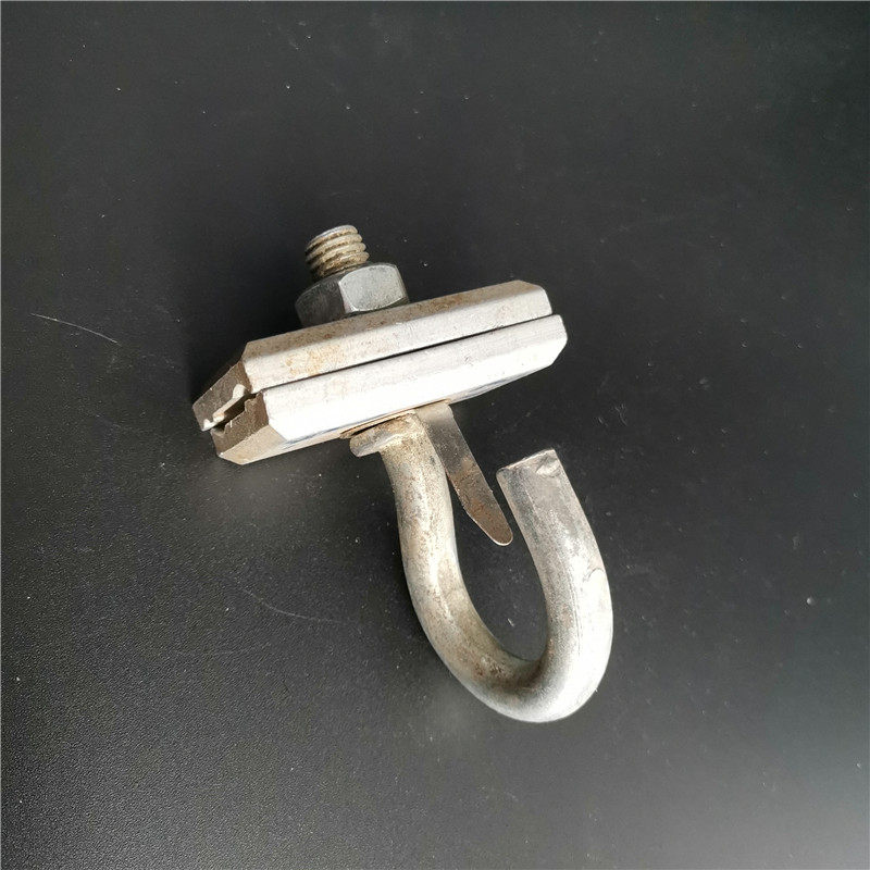 FTTH outdoor fixed hook Optical cable C-type steel strand splint hook 1000 e-035