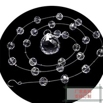 Wedding ceiling props pineapple beads hotel wedding decoration positioning beads indoor partition bead curtain crystal glass hangings