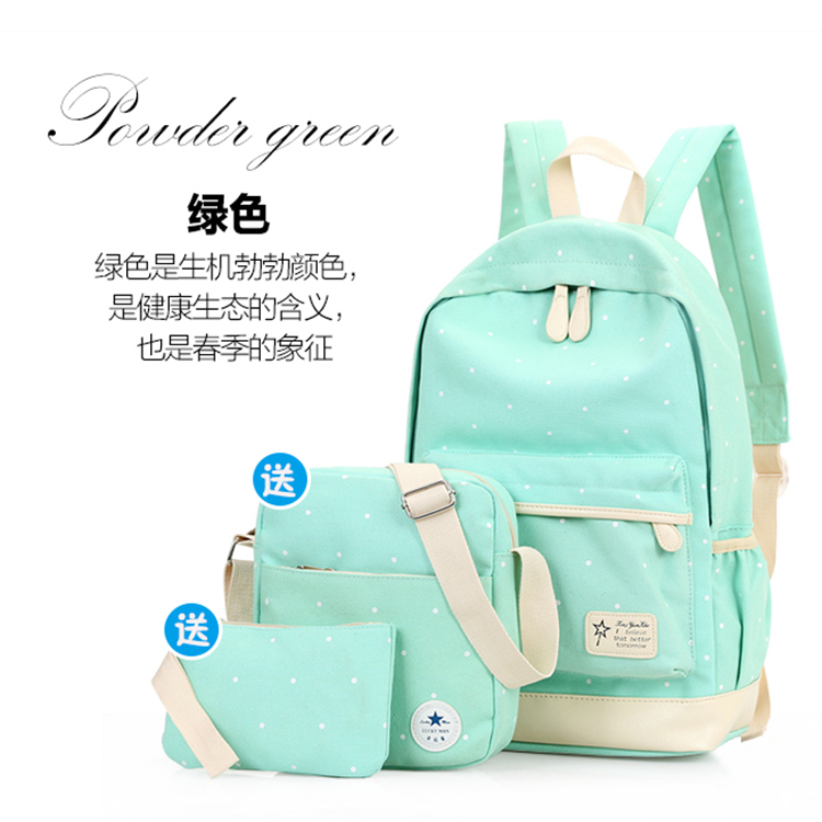 Công suất lớn womens học sinh trung học túi ba lô schoolbag trẻ em du lịch giải trí ba lô ba lô 7-12 tuổi.