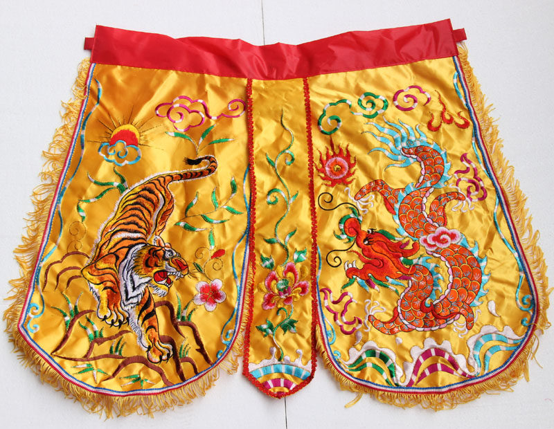 Religious products Tianlong embroidered dragon tiger dress embroidered Taiwan boutique robe embroidered embroidered embroidered embroidered embroidered flat dragon skirt
