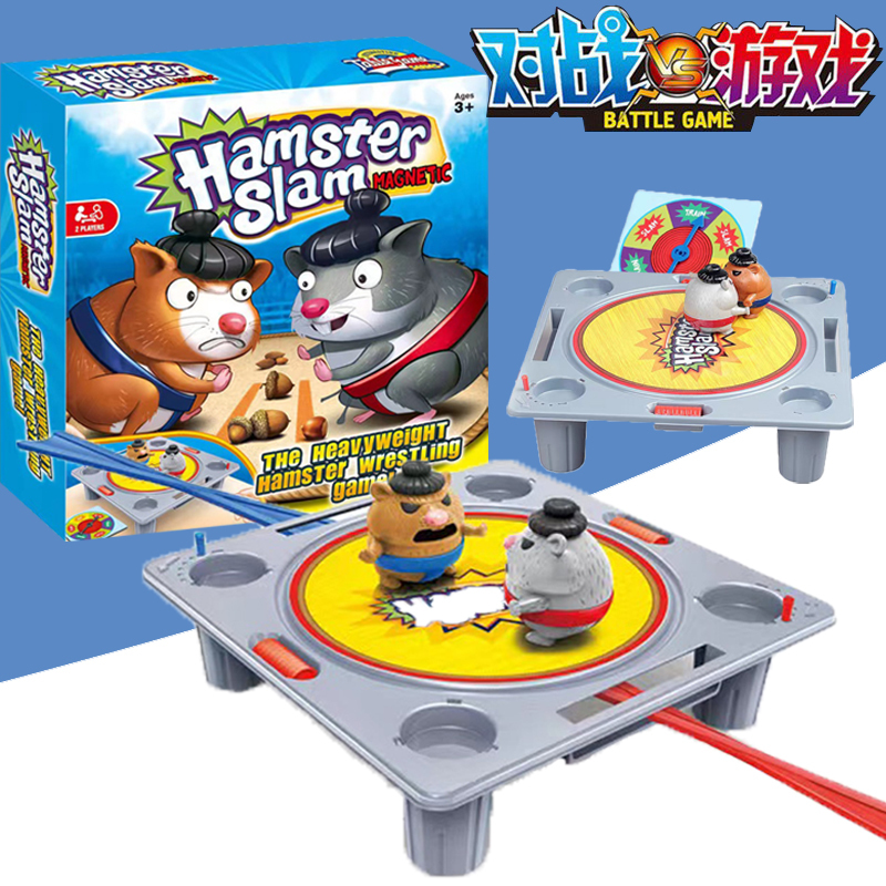 Wrestling Hamster Sumo Two-Player Multiplayer Battle Party Children's Gift Educational Creative Tabletop Game Wedding Toy