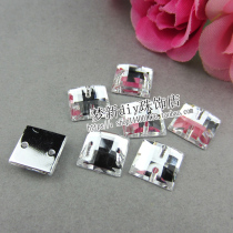 Acrylic 10mm Square Hand-stitched Water Drill Glitzy Dresses Wedding Dresses Material Hair Diy Clothing Accessories Batch