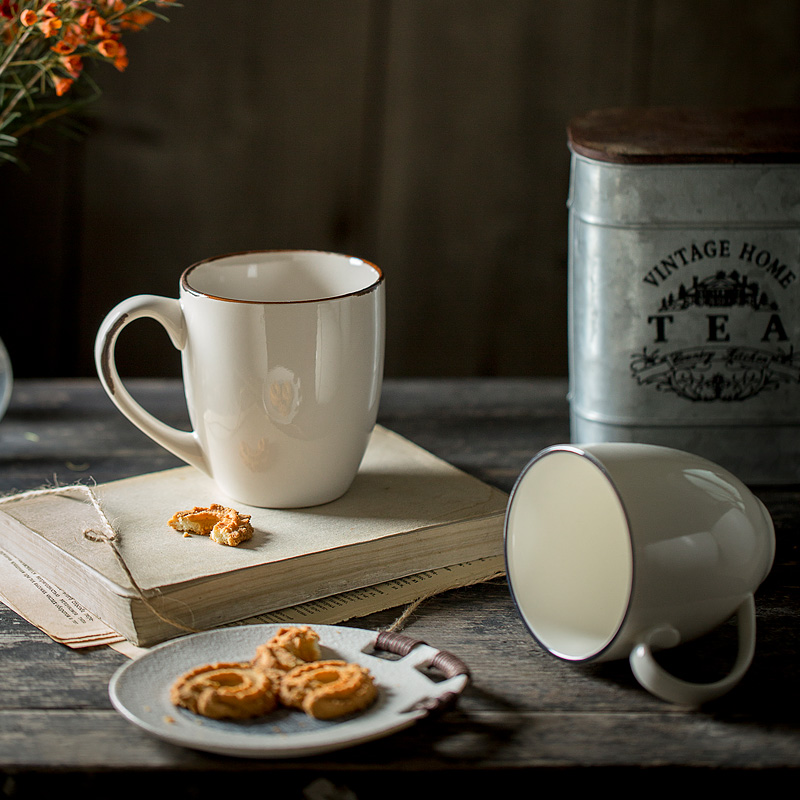 Unknown impression creative mark cup with cover tea spoon office checking ceramic cups large - capacity glass cup