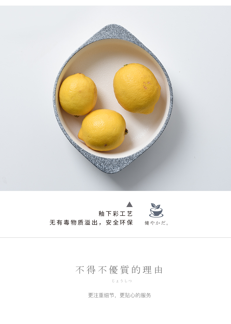 No stone dishes suit ceramic household under the glaze color contracted Japanese - style tableware creative dishes soup bowl chopsticks Nordic your job