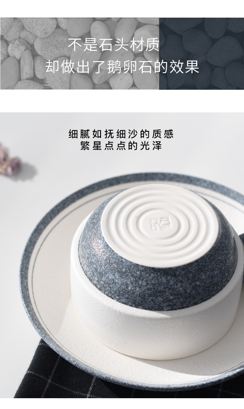 Coffee cup suit small key-2 luxury European cups and saucers with beverage holder, ceramic household glass tea set, tea cups