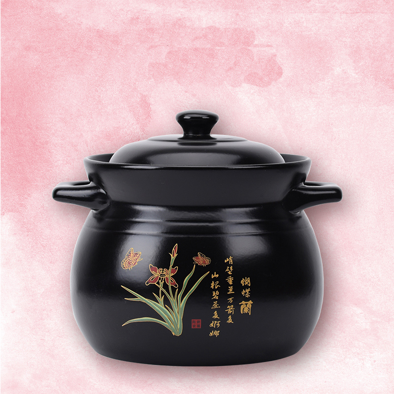 Casserole stew high - temperature crock soup pot number ceramic medium Casserole pot soup pot home fire gas soup pot