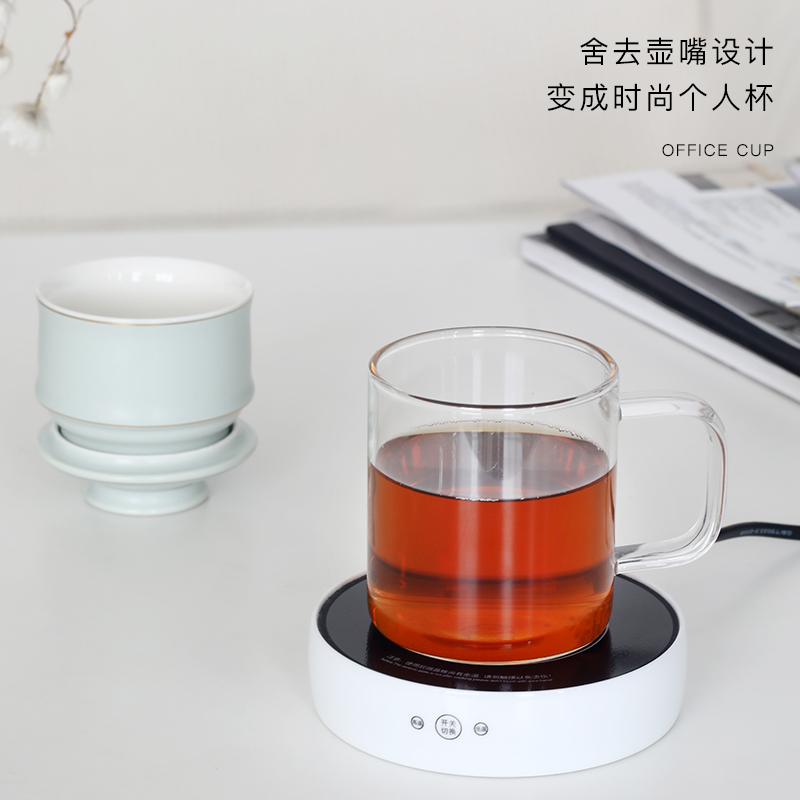 The glass with The creative household separation of tea cup tea cup insulation cup suite office ceramic cup