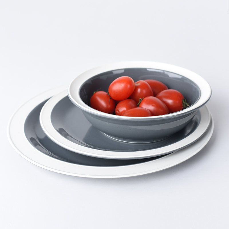 Contracted western - style food tableware home plate disc flat dish dish creative fruit bowl beef dish ceramic bowl plate