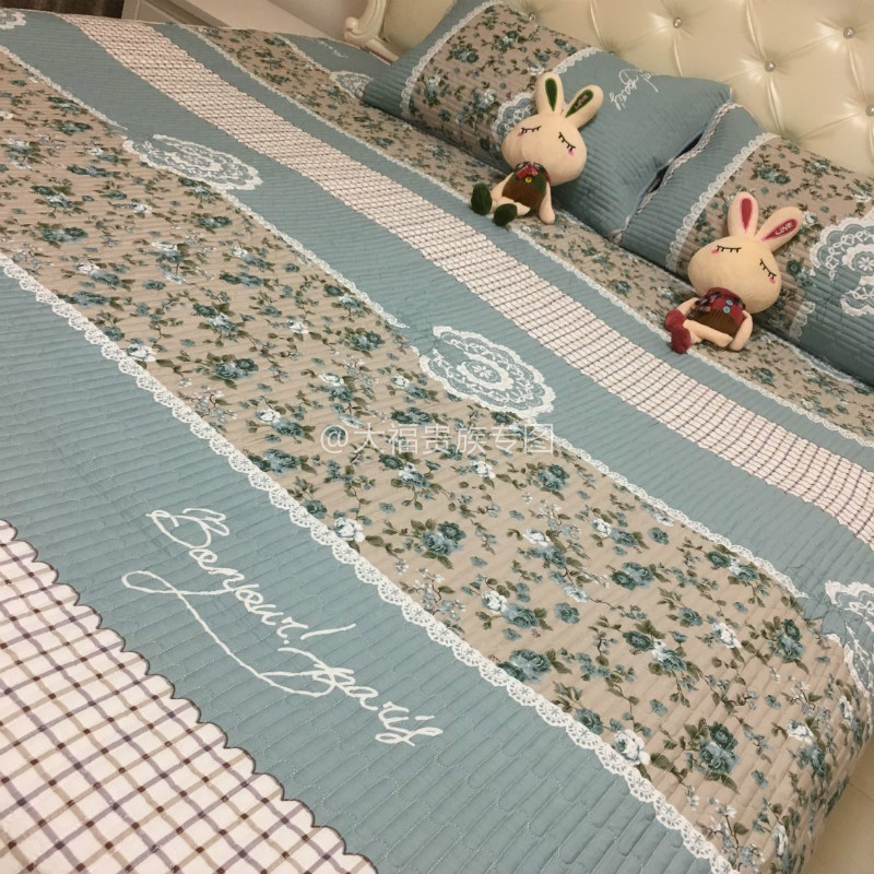 Hàn Quốc đa năng cotton giường bông bìa mùa hè đoạn bí mật đơn hoặc kép tatami nệm trải giường giường ba mảnh - Trải giường khăn trải giường