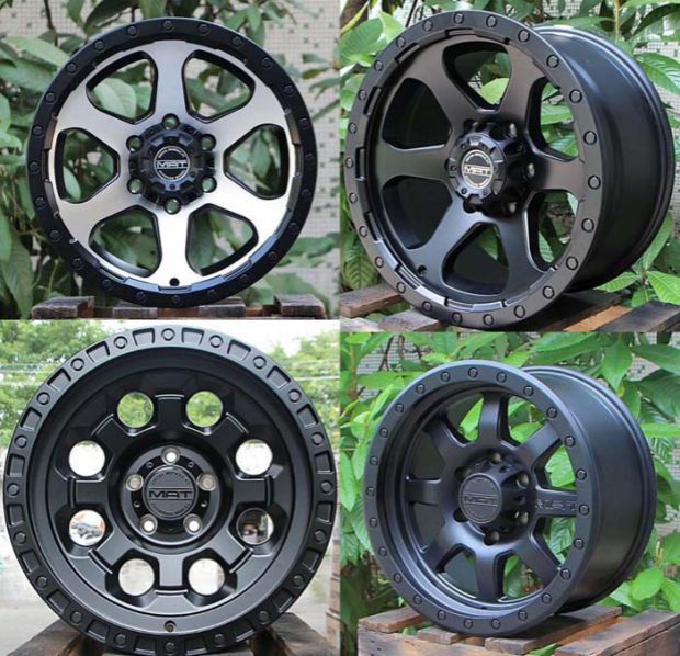 Bánh xe tê giác đen 17 inch tiêu cực hống hách BJ40 Wrangler Pajero Jin Chang Harvard H9 Road Rover 	vành ô tô đẹp