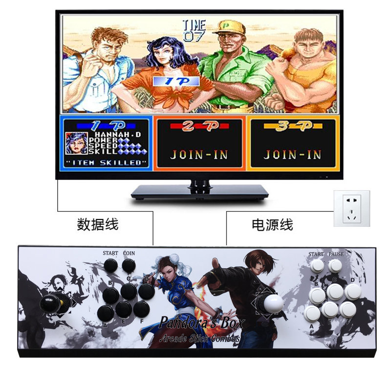 Moonlight hộp kho báu arcade game console home arcade 97 Vua của Máy Bay Chiến Đấu đôi chiến đấu siêu Pandora hộp 5 S Tin Tức Jia rocker tay ps3