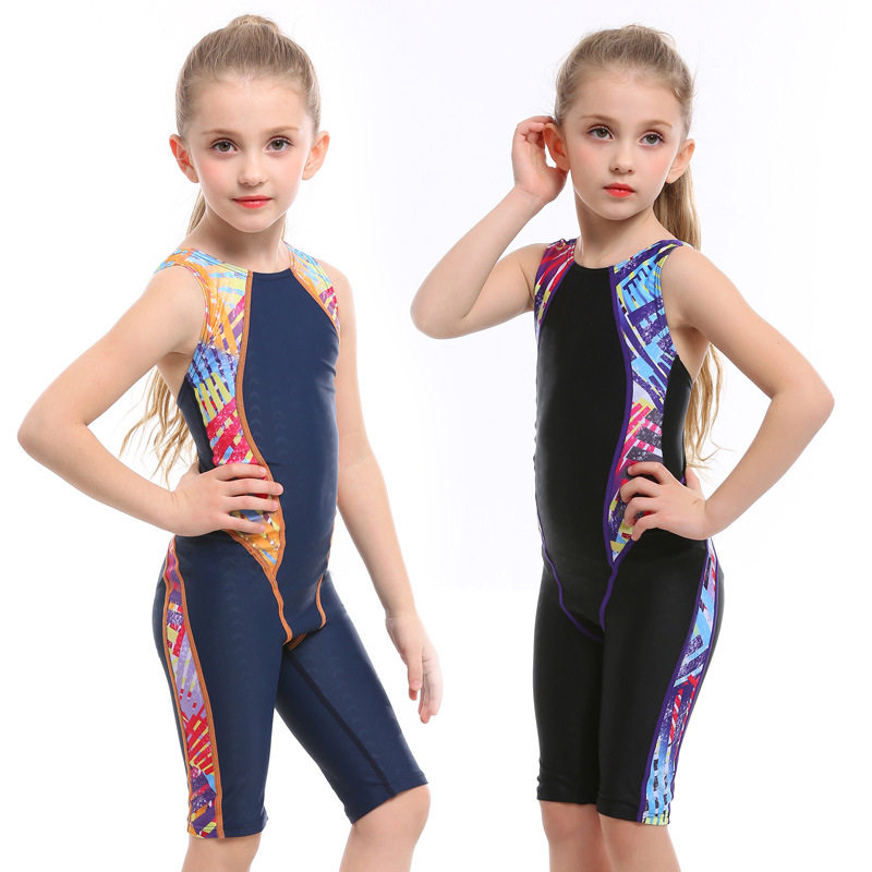 Banfi children CUHK child girls swimwear fashion cute even body swimming training 50% Lieven body swimsuit