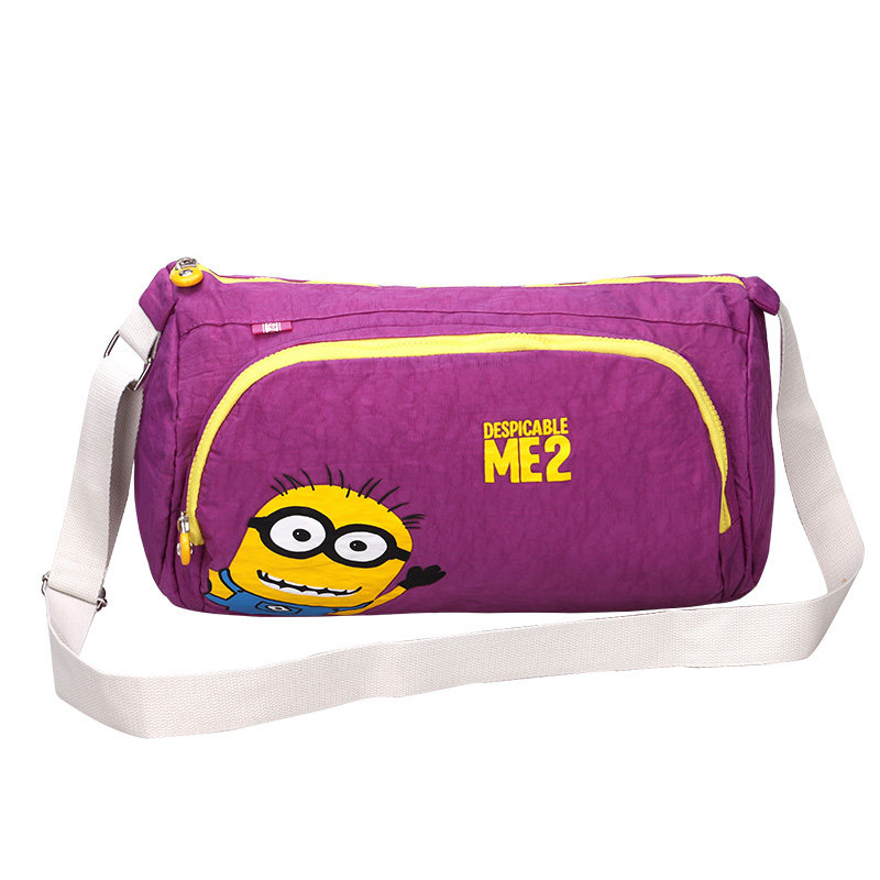 Fitness Bag Lady Bag Tide Single Shoulder Yoga Room Small Light Sport Hand Training Cylinder Bag Nylon Swimming Travel Bag