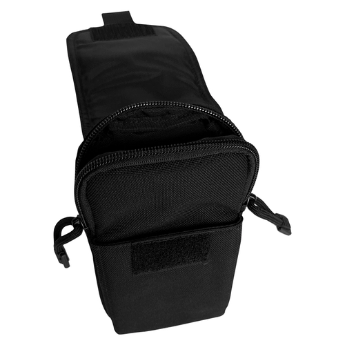 Спортивная вместительная и большая двухэтажная износостойкая дорожная поясная сумка с молнией, ремень