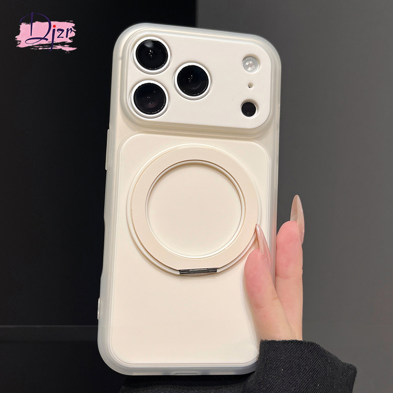Djzr Iphone17Promax Special Phone Case 17Air2026 New Jelly Transparent Liquid 360-Degree Stand Case Suitable for Apple 16Pro Soft Silicone with Stand 15 Anti-Drop Protective Cover