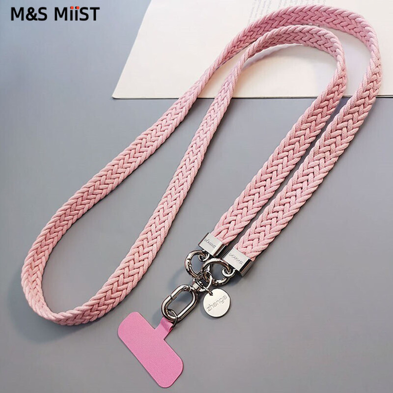 High-End Woven Phone Lanyard, Long Cross-Body Strap, Outdoor Hiking Camera Case, Sturdy Phone Lanyard