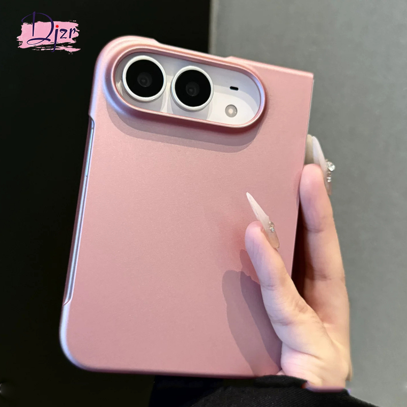 Suitable for Apple 18Duo Foldable Phone Case, New Popular Model for Women, Metallic Style, Painted Solid Color Rose Pink, Wide Foldable Shell, Iphoneduo Heat Dissipation, High-End Feel, Front Frame and Back Shell, Anti-Drop Protective Cover Suitable for Apple 18Duo Foldable Phone Case, New Popular Model for Women, Metallic Style, Painted Solid Color Rose Pink, Wide Foldable Shell, Iphoneduo Heat Dissipation, High-End Feel, Front Frame and Back Shell, Anti-Drop Protective Cover