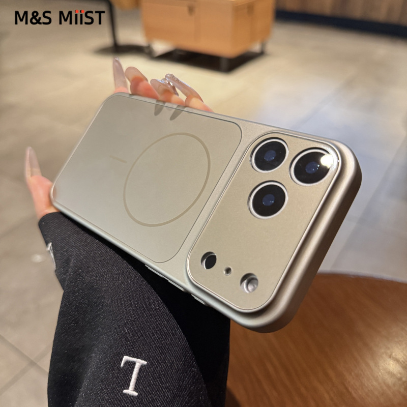 Msmiis Is Suitable for iPhone 17 Pro Max Phone Case, New Model for Women, 17 Air Case, 2025 iPhone 16 Pro Phone Cover, Apple 14 Full-Cover Magnetic Silicone Lens Film Anti-Drop Protective Case