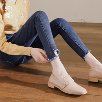 Xuan Zi high waist small feet jeans womens autumn and winter 2021 New thin slim nine stretch pencil pants