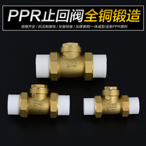 Pure copper PPR check valve brass horizontal check valve check valve check valve Double Hot melt check valve