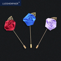 Bridegroom wedding rose brooch European and American style suit shirt with accessories fashion quality mens banquet corsage
