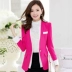 Bộ đồ ngắn màu đen ngắn mùa xuân và mùa thu mới sang trọng phiên bản Hàn Quốc của người phụ nữ mảnh mai giảm béo bộ vest nữ Business Suit