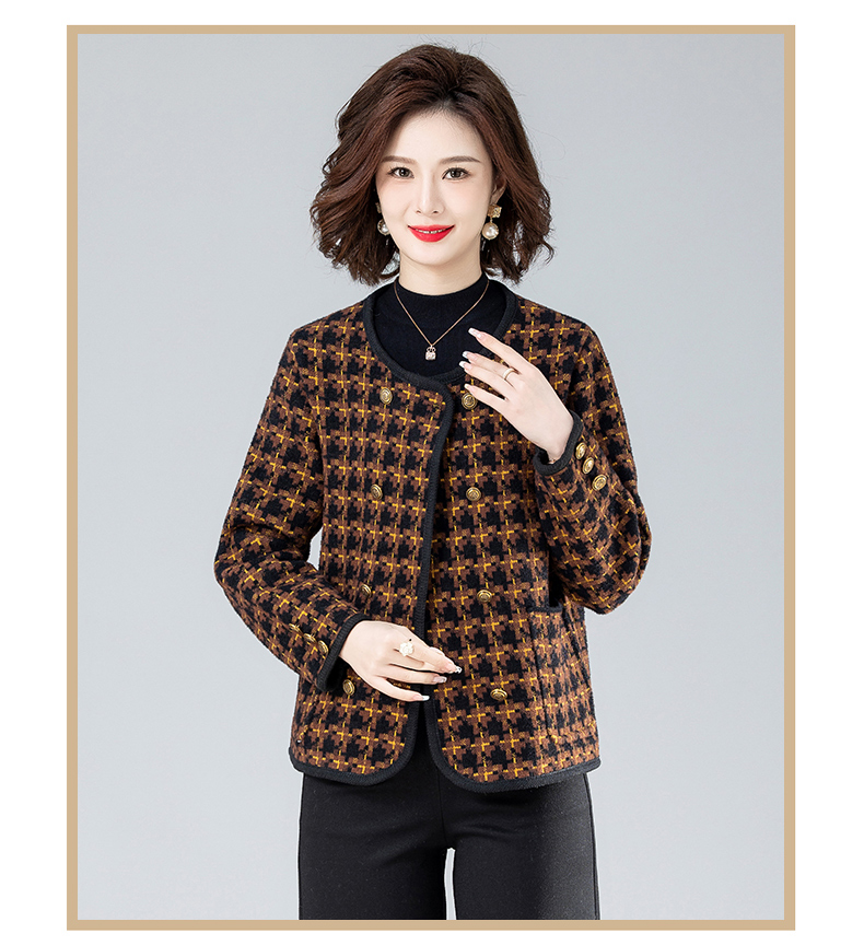 E5795 1090K ÁO KHOÁC NỮ TAIRYA KẺ CARO MÙA XUÂN THU ĐÔNG TRUNG NIÊN KẺ CARO THỜI TRANG NỮ G03 SẢN PHẨM MỚI