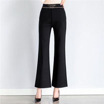 Mom Pants Spring Summer 2022 New Middle Aged Women Pants Casual High Waist Spring Dress Middle-aged Micro Horn Long Pants Woman