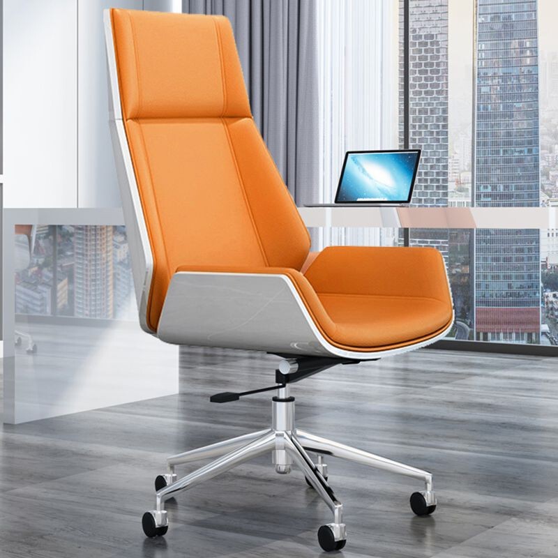 Computer Chair for Home Use, Comfortable for Long Sitting, High-End Executive Chair with High Back, Reclining Feature, Large Executive Chair, Conference Swivel Chair, Office Chair