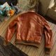 Beeswax horsehide Eastman Escape A2 ຊຸດການບິນ tanned batik ເດັກນ້ອຍ horsehide ເສື້ອຫນັງແທ້ສໍາລັບຜູ້ຊາຍ