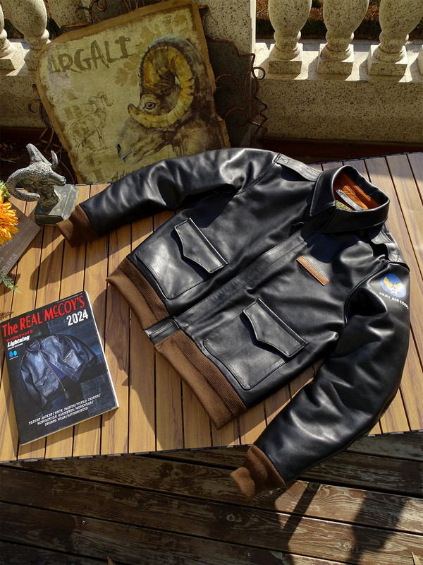 Horsehide Great Escape A2 Flight Suit American Retro Genuine Leather Jacket Short Leather Jacket for Men