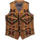 Navajo totem hit ນໍາເຂົ້າຢາສູບ cowhide ຫນັງ jacket ຫນັງ vest ສໍາລັບຜູ້ຊາຍແລະແມ່ຍິງ