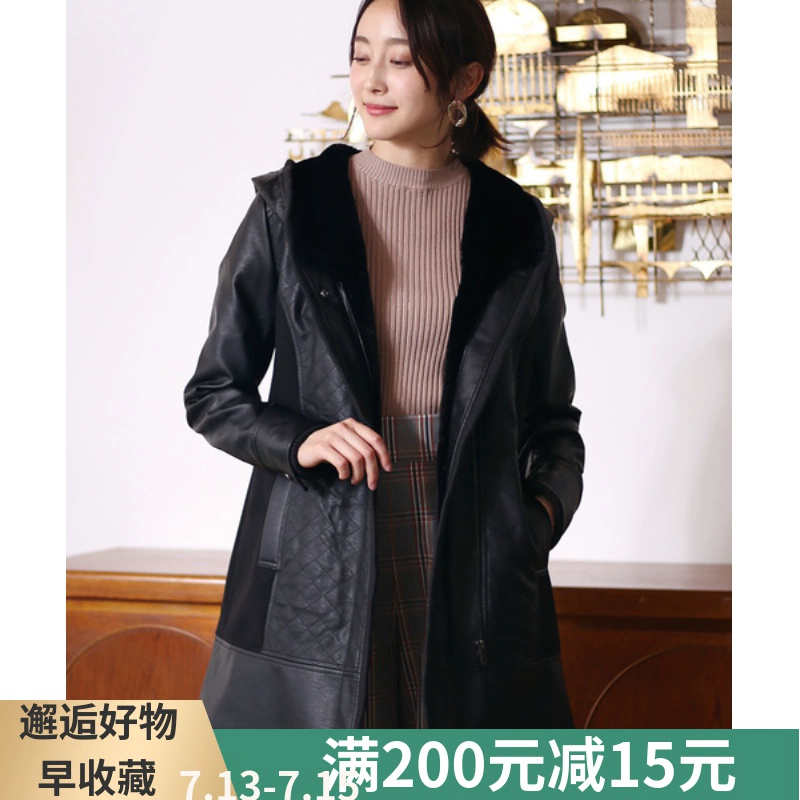 Được xuất khẩu sang Nhật Bản cho mùa đông mẫu mới 1.000 RMB! Áo khoác da mỏng giảm béo PU giả da - Quần áo da
