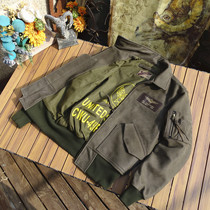 Soft and waxy pendant (high waisted and fat profile European version 45P) American frosted cowhide retro gray green