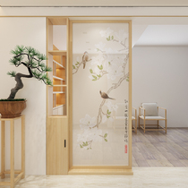 Modern new Chinese solid wood partition Xuanguan Living room Buyi Partition Cabinet Lockers Bogu Shelf Bookcase Bedroom Partition