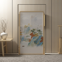 New Chinese Style Brief Solid Wood Screen Xuanguan Living Room Partition Base Screen Book Room Bedroom Screen Hotel Custom Screen