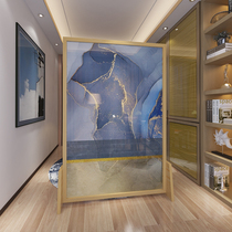 Modern minimalist New Chinese solid wood Xuanguan Living room partition Book room Bedroom Bedroom Seat Screen Hotel Tea Society Customized Screens