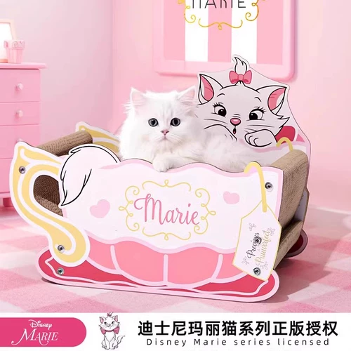 Двухслойная картонная коробка Disney, кошачье гнездо, очень большая доска для кошачьих когтеточек, кошачья когтеточка, кошачья картонная коробка, гофрированная кошачья когтеточка, гнездо