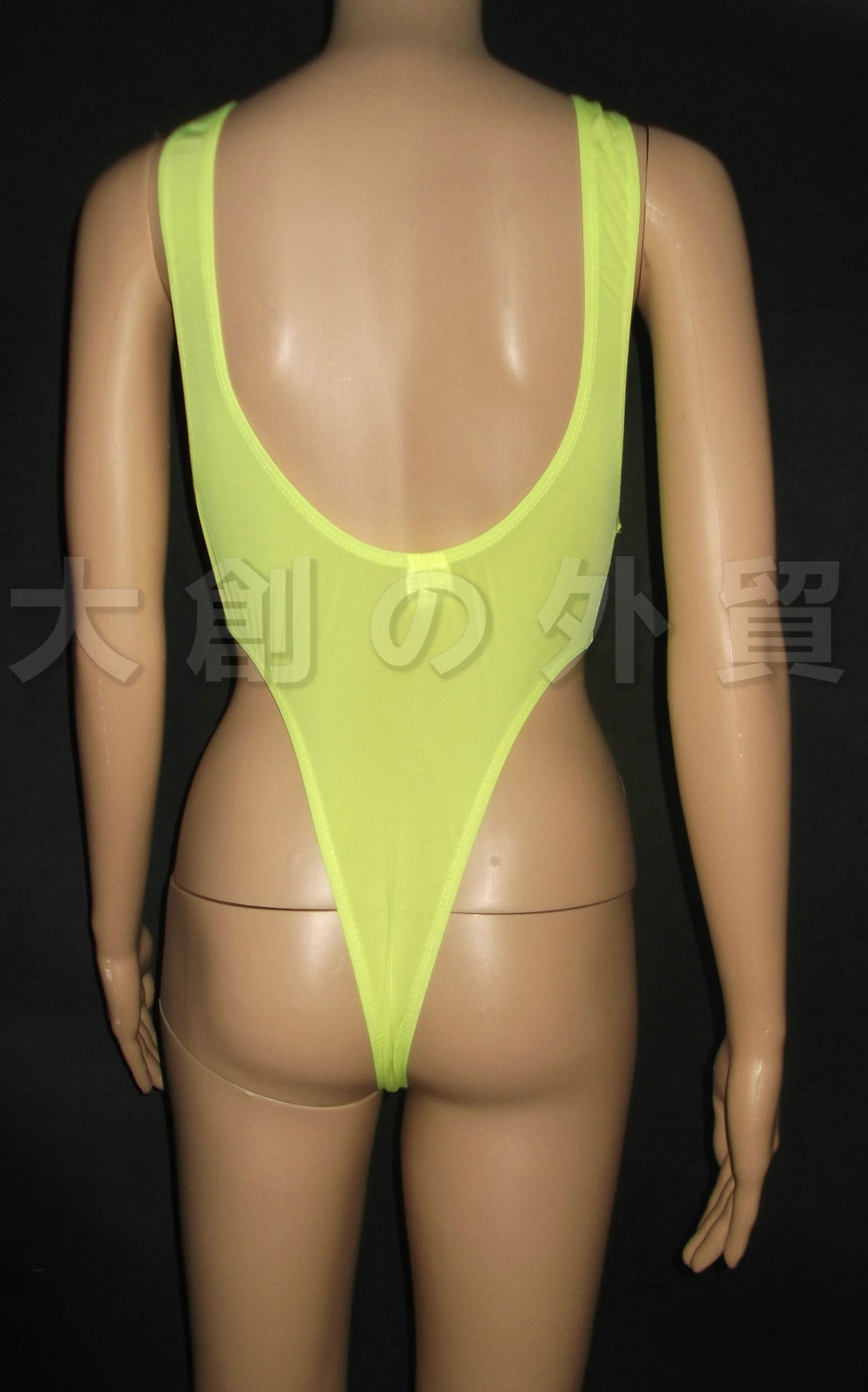 Chất lượng xuất khẩu Qingdao! Cao cấp vải ~ sexy trong suốt jumpsuit tight-fitting swimsuit cao ngã ba T 裆 Shebin