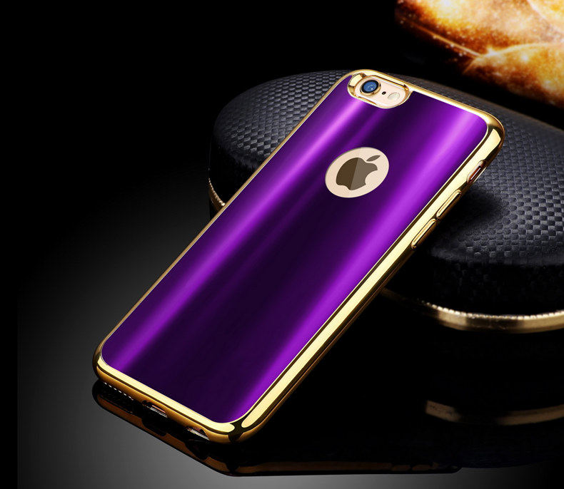 iy Ultra Slim Lightweight Dazzle Color Electroplating Soft Silicone TPU Back Cover Case for Apple iPhone 6S Plus/6 Plus