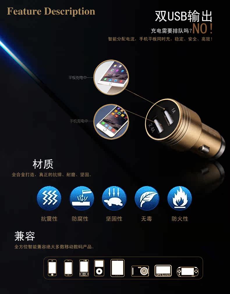 chargeur IMCHEN 2.4A, 2A - Ref 1300106 Image 13