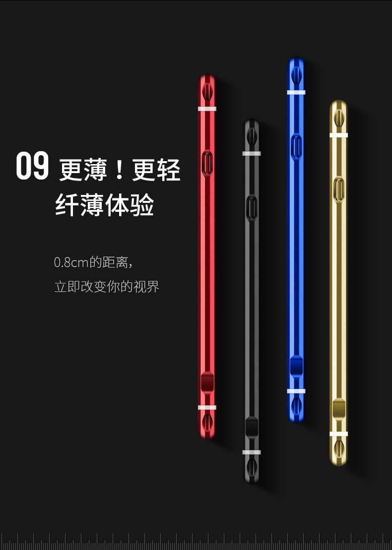 iy Rainbow Aluminum Metal Bumper Dazzle PC Back Cover Case for vivo X20