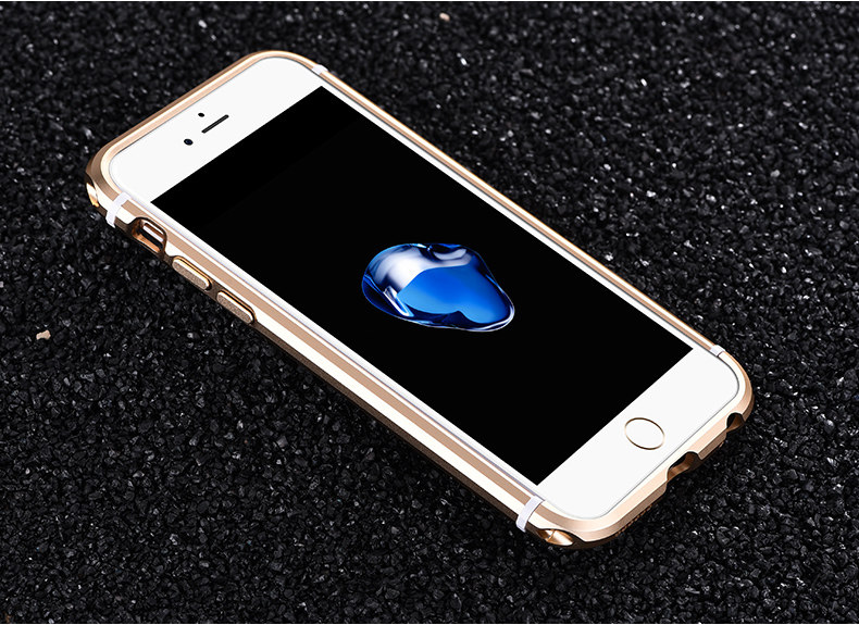 iy Rainbow Aluminum Metal Bumper Carbon Fiber Back Cover Case for Apple iPhone 6S Plus/6 Plus & iPhone 6S/6