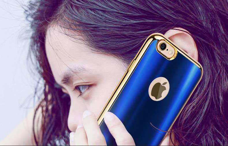 iy Ultra Slim Lightweight Dazzle Color Electroplating Soft Silicone TPU Back Cover Case for Apple iPhone 6S Plus/6 Plus