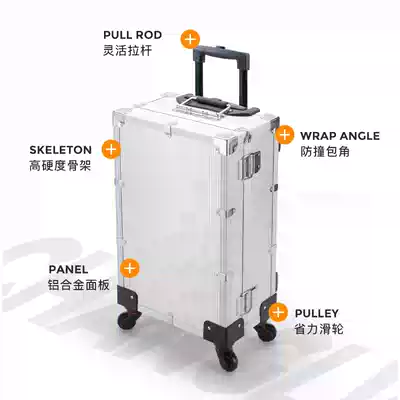 Tier tool box aluminum alloy trolley case custom instrument equipment box aviation trolley case aviation aluminum box customization