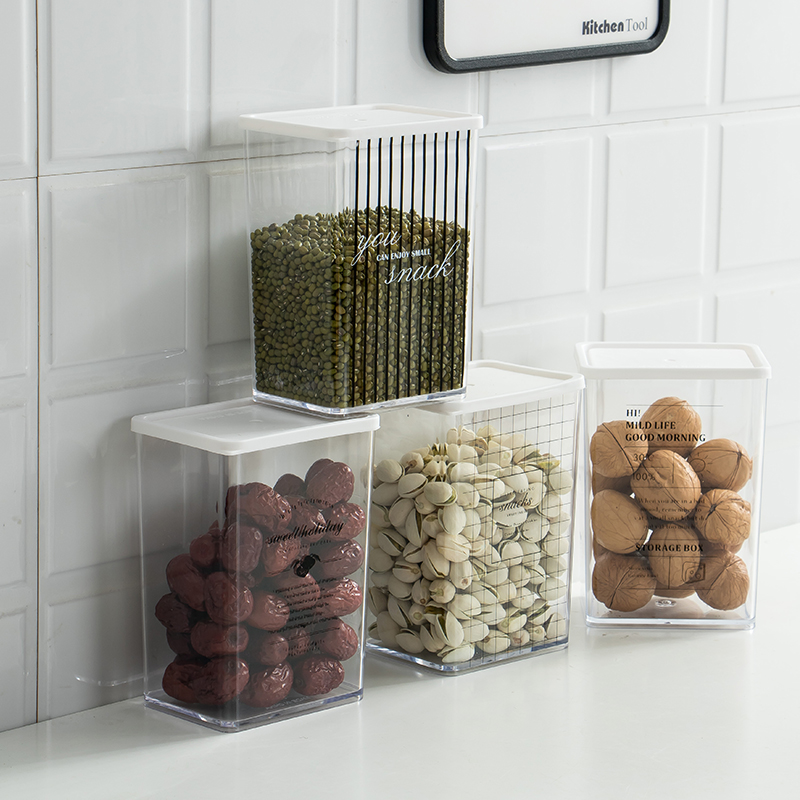 Ming litres of transparent plastic seal pot food dried fruit grain storage tank milk tea to receive the bottle