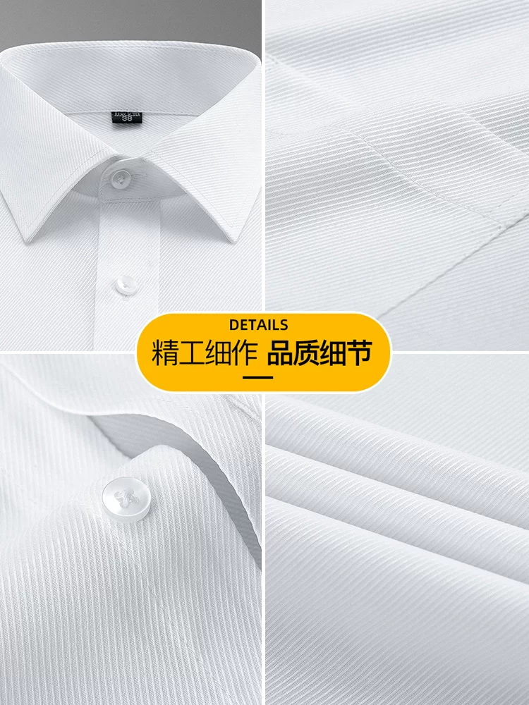 Shirt, classic suit jacket for work, with short sleeve